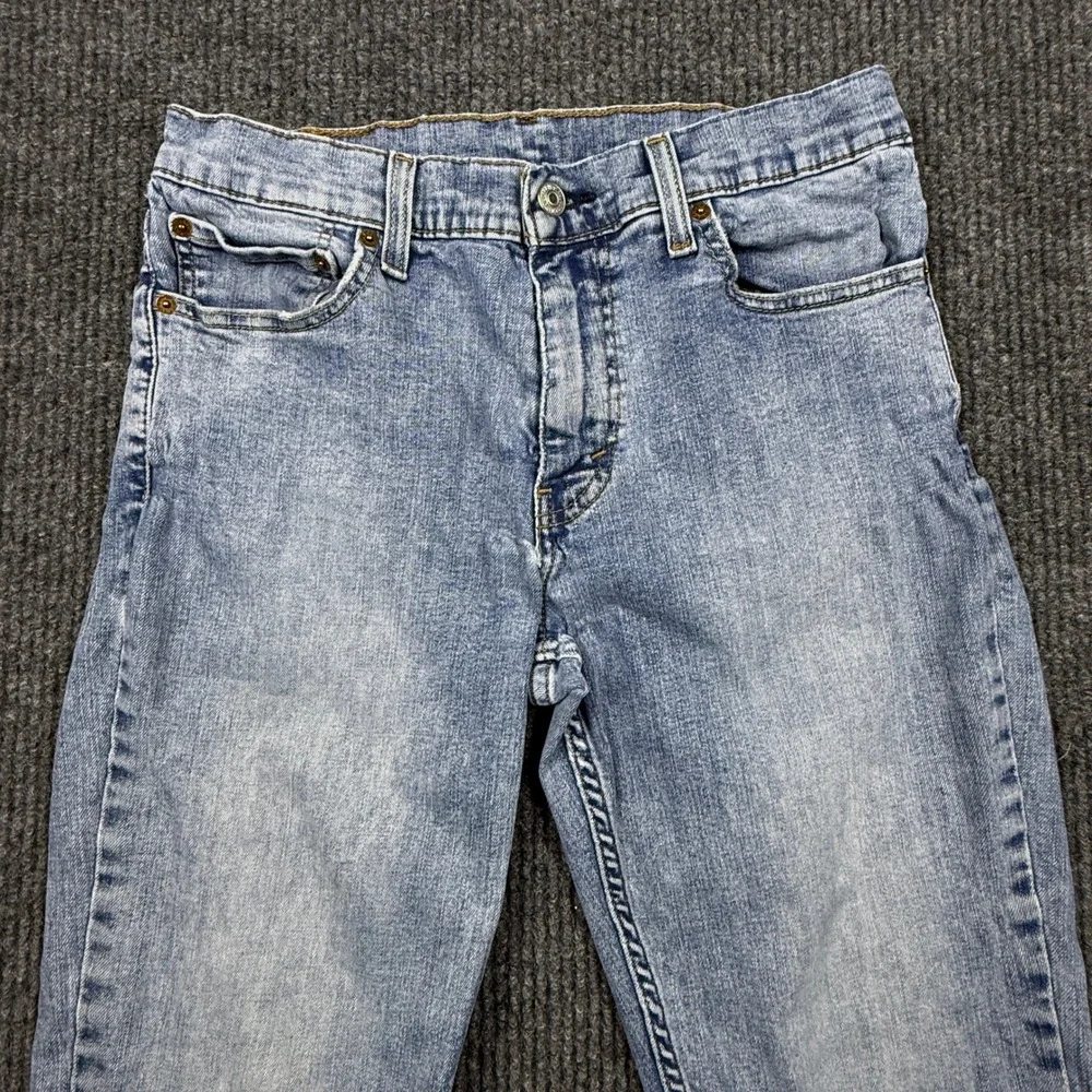 Levis 511 Slim Fit Jeans Mens 32x34 Light Wash Blue Denim 04511-3623